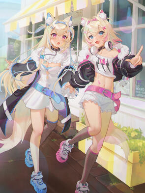 FULLBODY W/ EXTRA CHARACTER + COMPLEX BACKGROUND